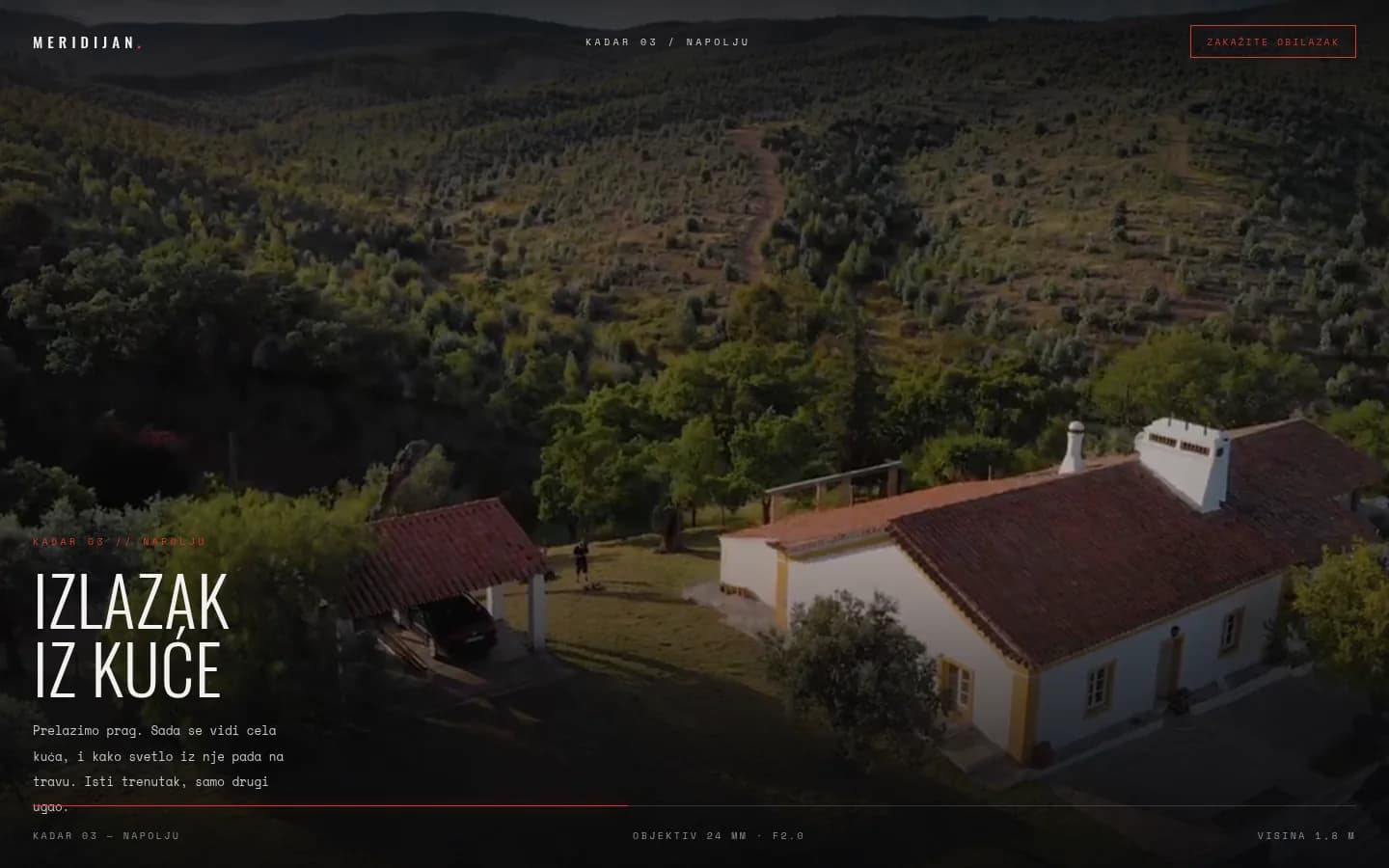 Izgled sajta Sekvenca
